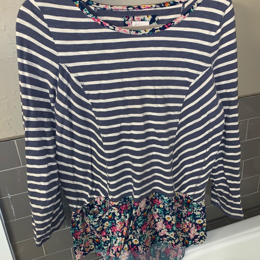 Anthro striped tee